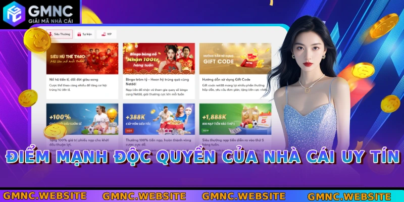 Điểm mạnh độc quyền của nhà cái uy tín