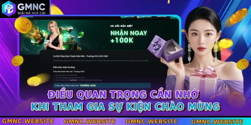 Điều quan trọng cần nhớ khi tham gia sự kiện chào mừng